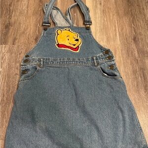 Vintage Disney Winnie The Pooh Overall Dress